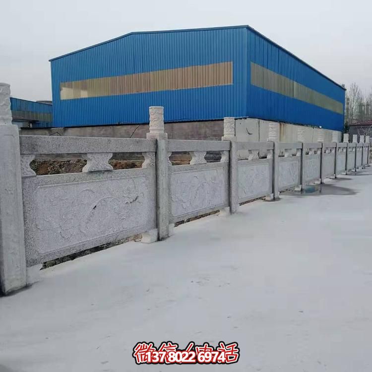 大理石護(hù)欄雕塑，為您的戶外河道增添美觀