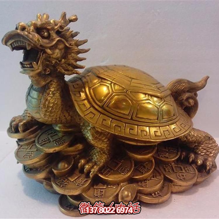 精美大型銅雕龍龜擺件，點(diǎn)綴您的庭院與公司寺廟