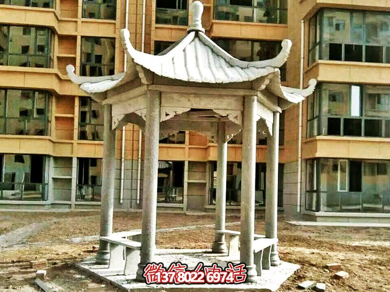 仿古建筑涼亭，為小區(qū)、公園、草坪提供休息雕塑美化