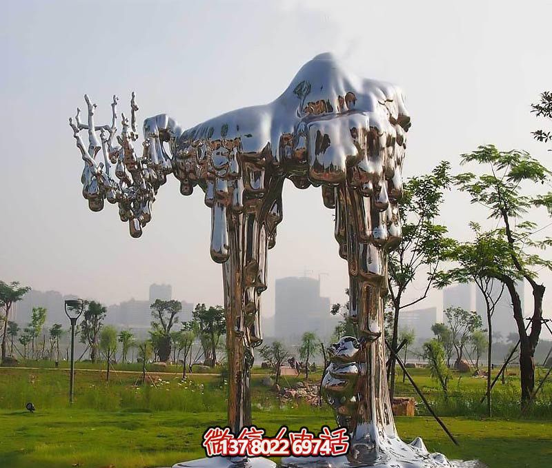 不銹鋼雕塑拱門——傳承抽象文化，融入人文精神